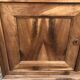 Antique low sideboard in solid cherry wood with 2 doors and 3 drawers