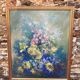 Oil on canvas flowers G de Marco 50X60
