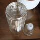 Diamond-tipped glass carafe