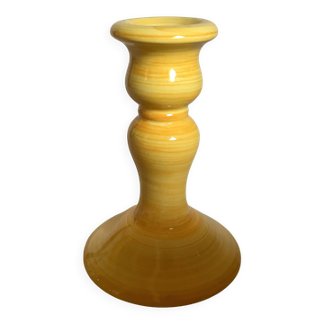 Bougeoir jaune soleil