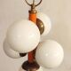 Glass ceiling lamp, Spain, 1970s