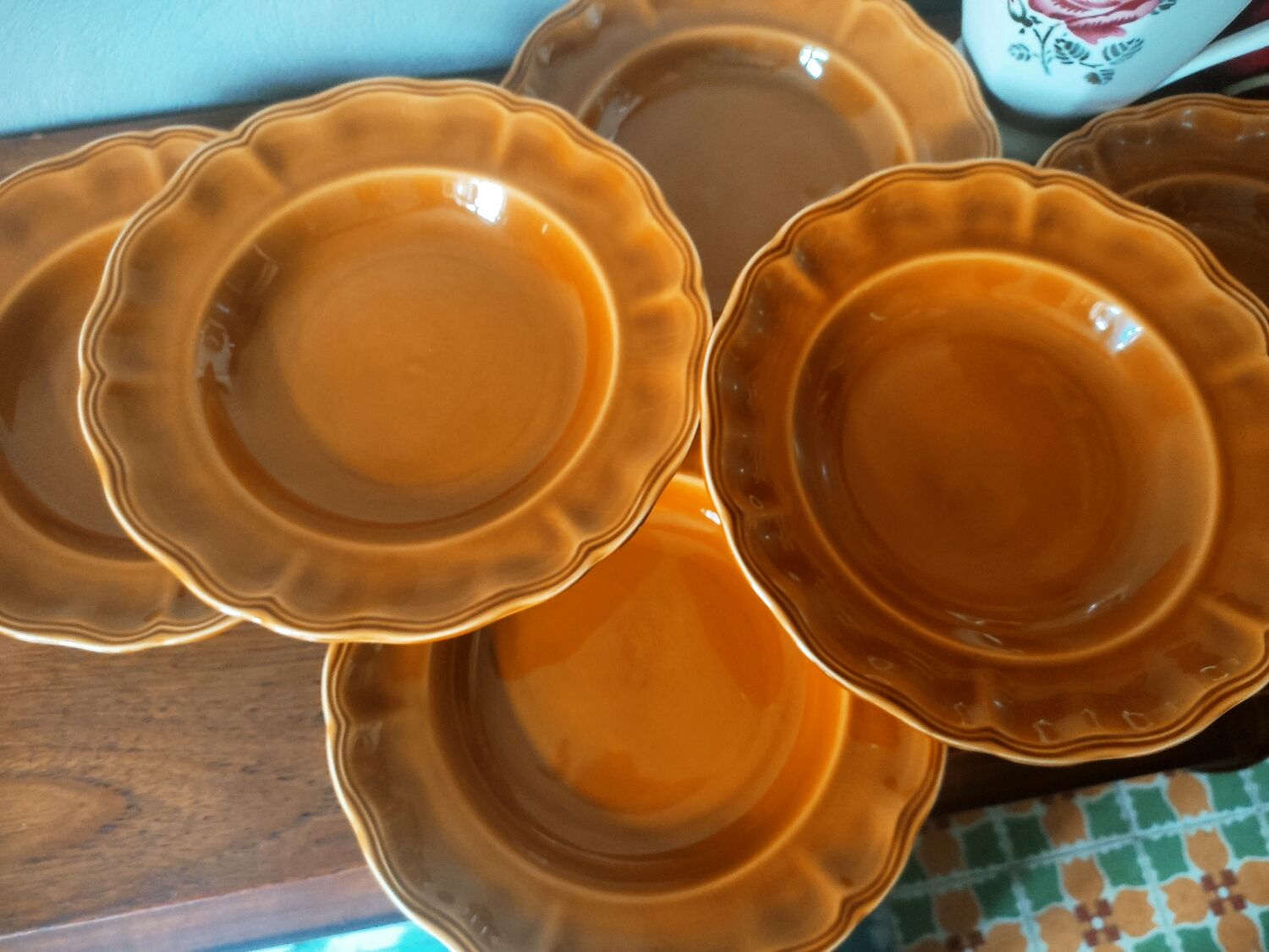 6 Provençal plates Lunéville