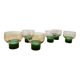 Six verres Luminarc 1970 vert