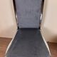 Set of Italian dining chairs from 1970, chrome and covered in blue velvet