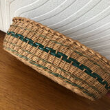 Old woven wicker basket