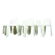 Ensemble de 6 chaises de salle à manger OZOO 700 en fibre de verre par Marc Berthier pour Roche Bobois, années 1970