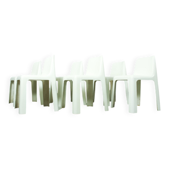 Set of 6 OZOO 700 Fiberglass Dining Chairs by Marc Berthier for Roche Bobois, 1970s