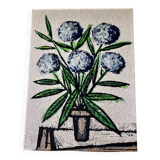 Bernard Buffet tapestry after. The Hydrangeas