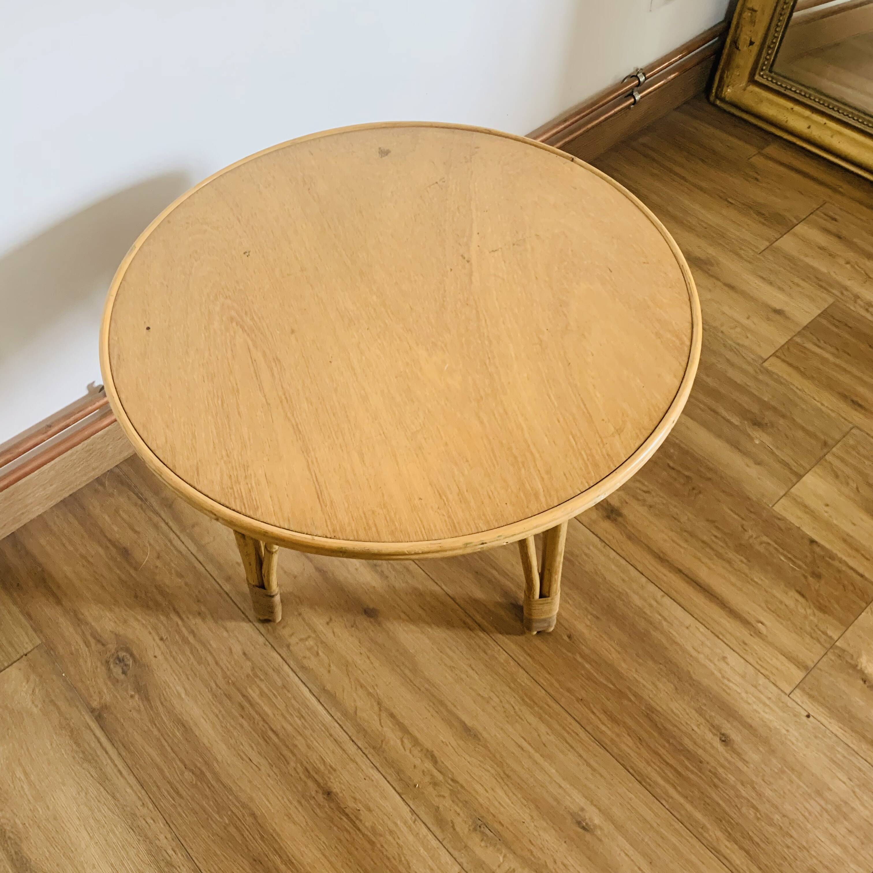 Vintage 60s tripod coffee table