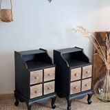 Pair of stylish bedside tables