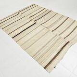 5x7 Kilim Beige & Cream Striped Kilim Rug, 161x211Cm
