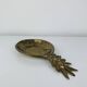 Vintage gold-plated brass pineapple emptier