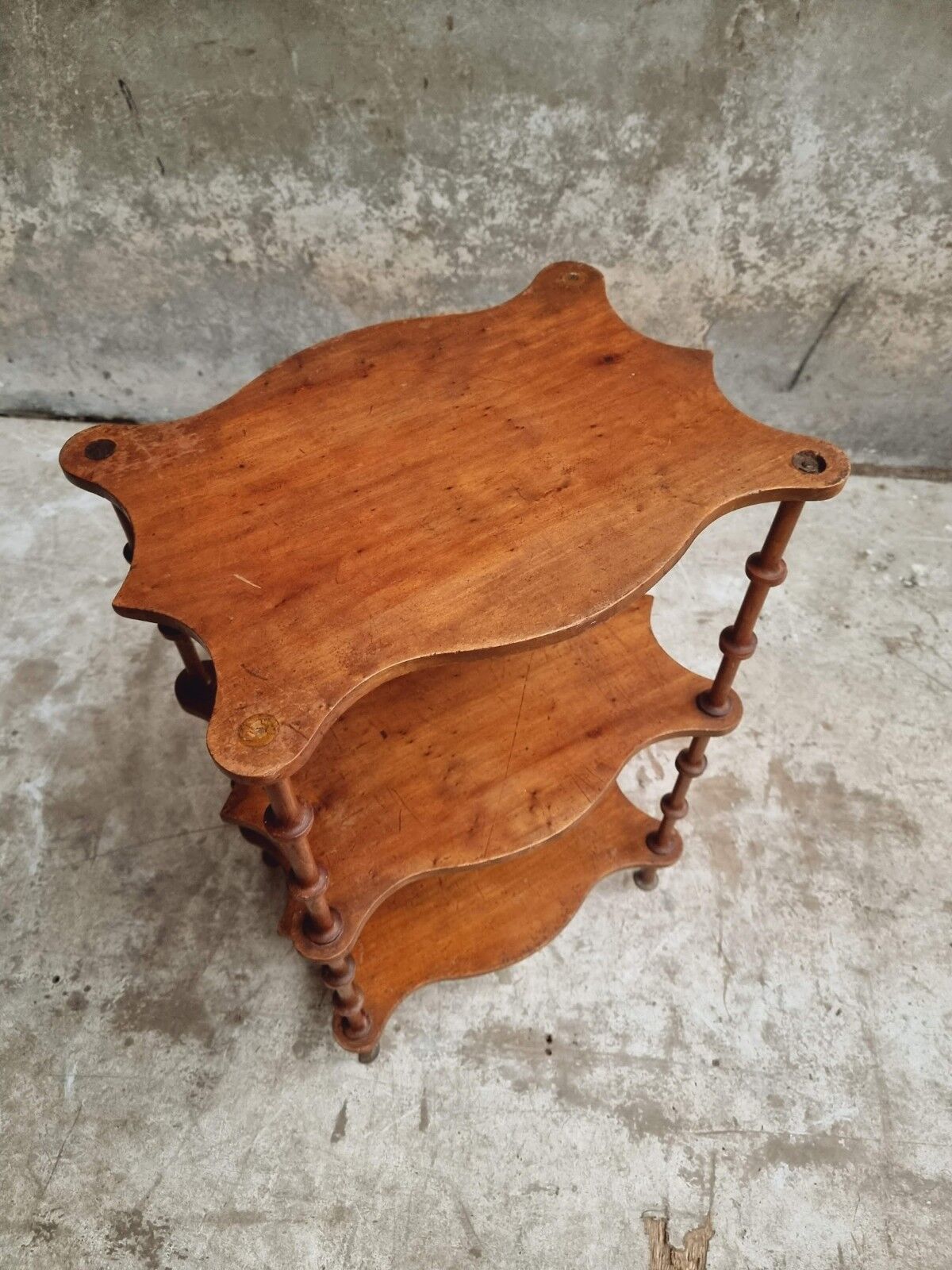 Antique etagère brocante side table plant table