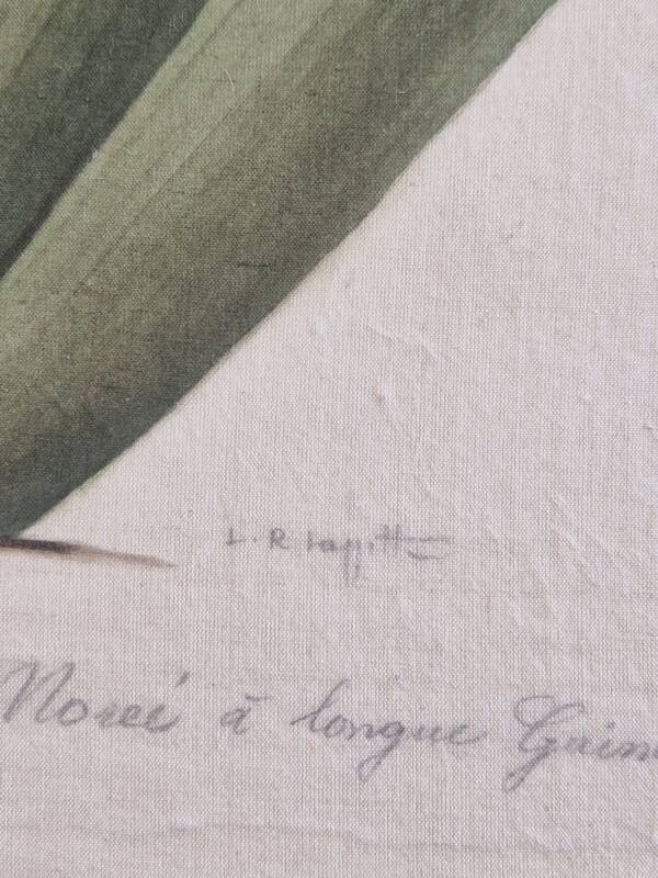 La Roche Laffitte (Born in 1943) - Watercolour drawing on silk - Morée