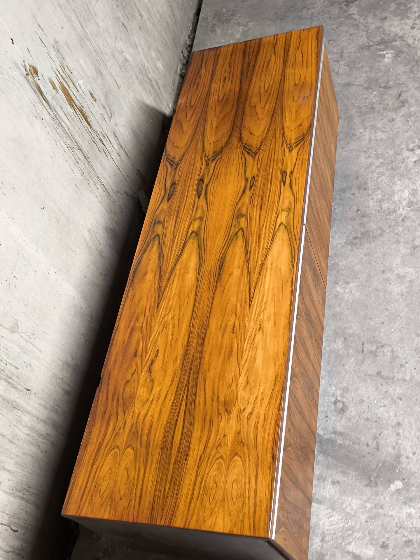 Vintage Scandinavian enfilade from the 1960s in rosewood.