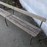 School bench with backrest