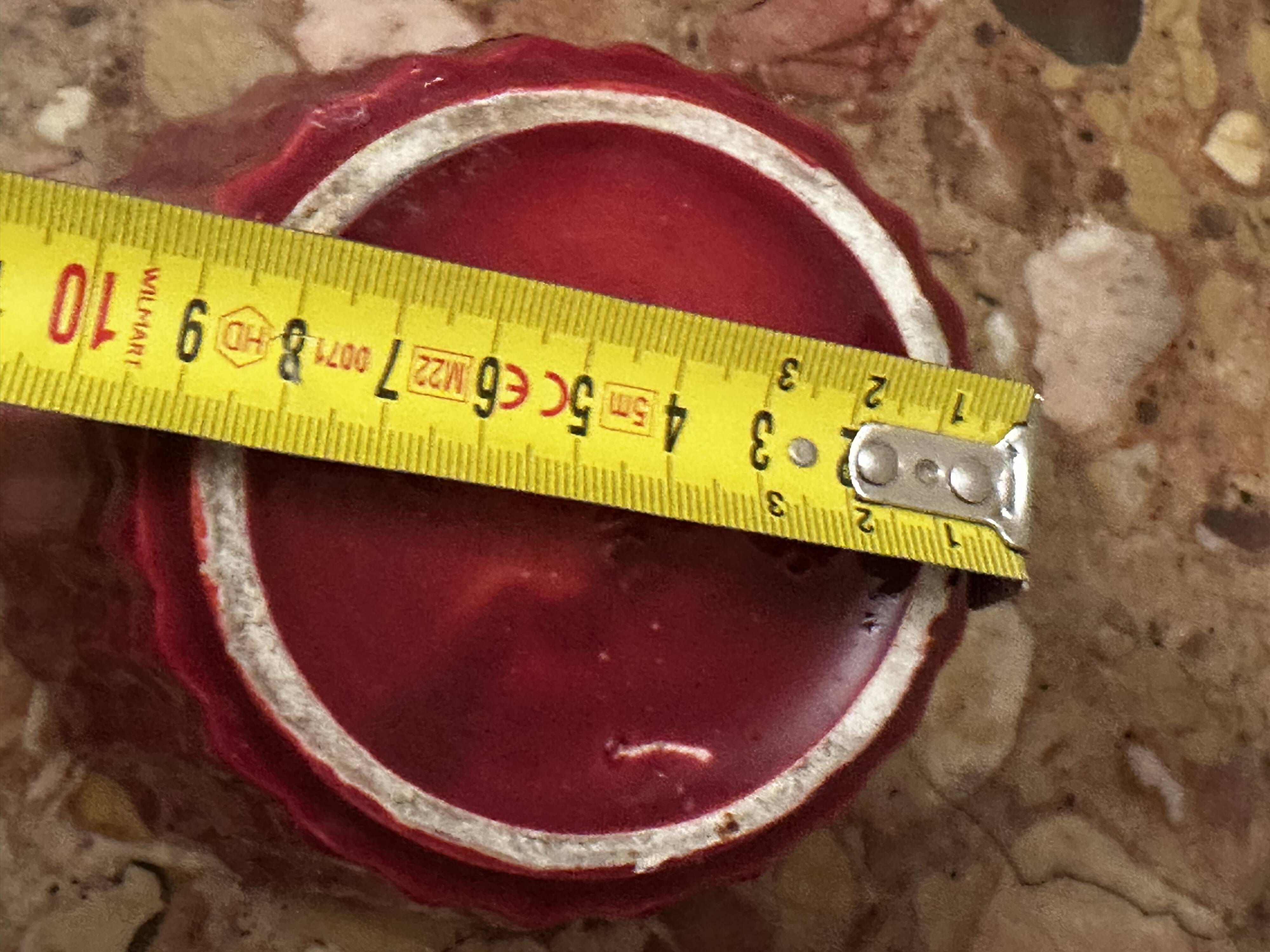 1950s Pleated Ceramic Cache Pot Bordeaux St-Clement H11/D14