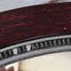 Oval wooden mirror