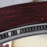 Miroir ovale en bois