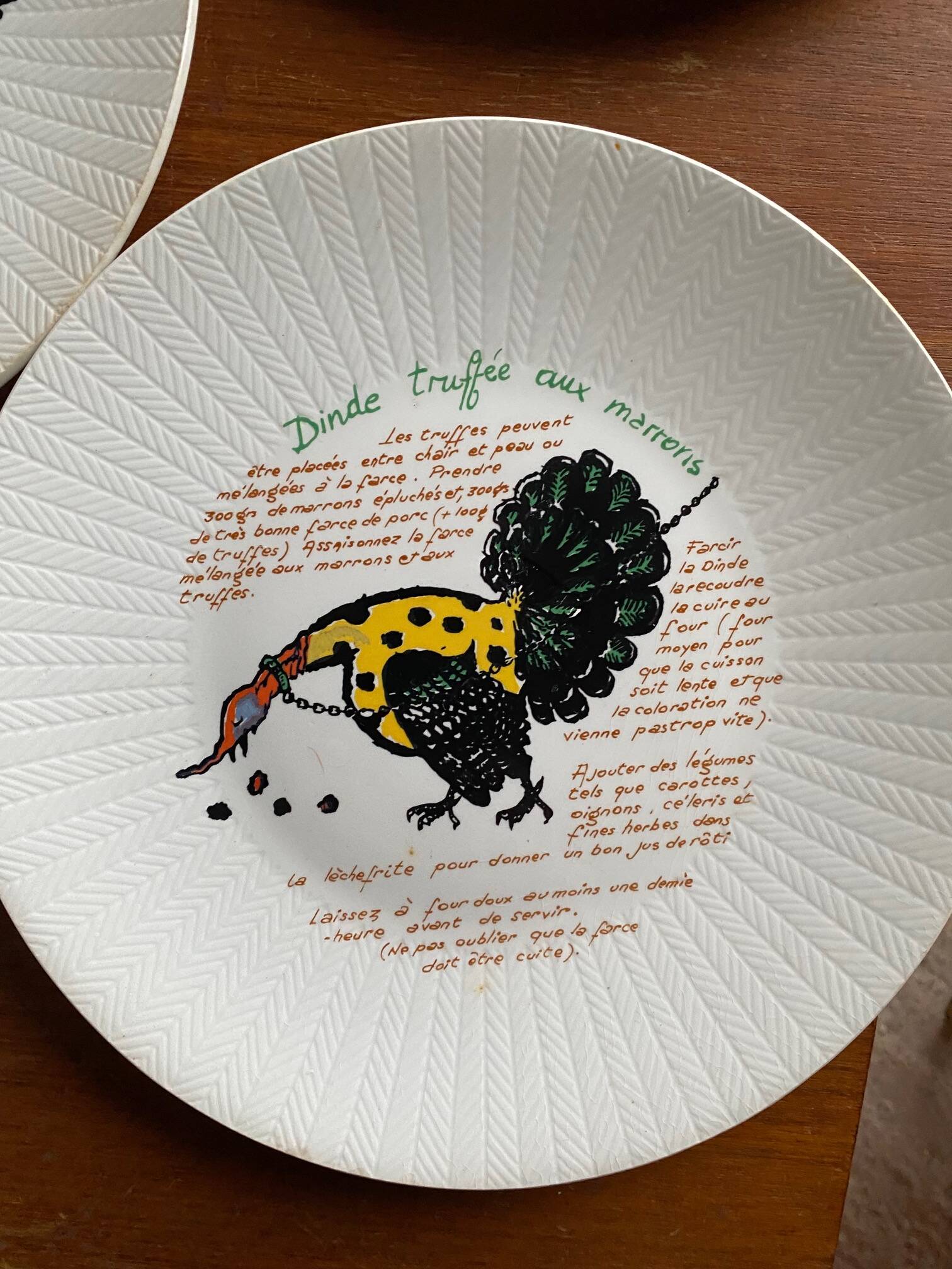 Series of 6 raymond oliver plates