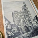 Printed in 1906, Sens Cathedral