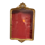 Golden wood display case