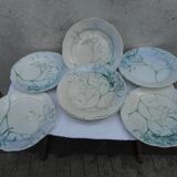 Set of 10 flat plates E.Lachennal