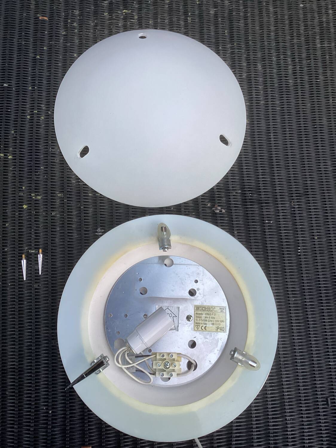 Wall lamp by nemo type venus 1980 design jehs & laub