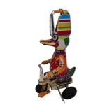 Duck mechanical toy with tinplate metal key