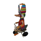 Duck mechanical toy with tinplate metal key