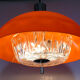 Suspension orange plexi and glass of the 70s