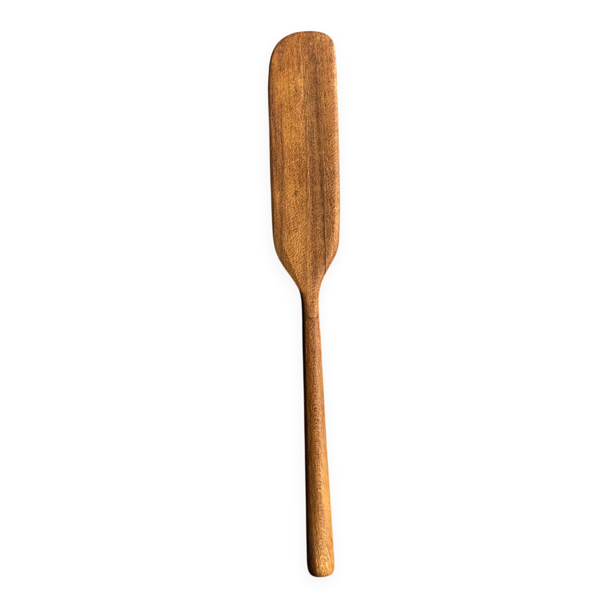 Small spatula, teak spreading knife, Indonesian monoxyle L18 l2.