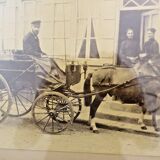 old photo beer delivery man, Belgium, North popular art
