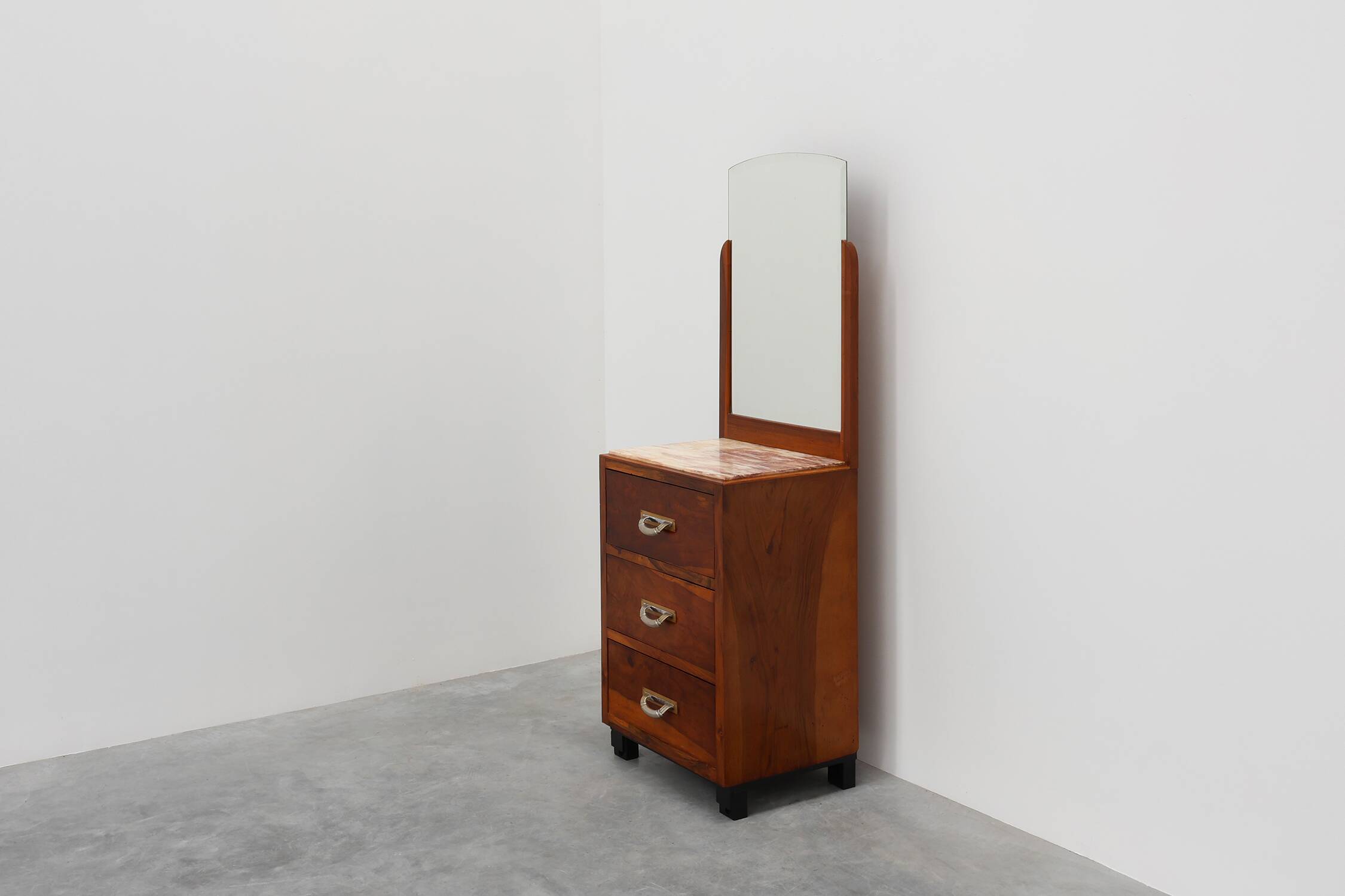 Commode, coiffeuse Art Déco avec miroir, France années 1930