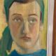 Huile sur panneau d'origine suédoise – "Portrait" par A.-S. Nilsson – Signé – Vintage et encadré – 44 × 32 cm (17,3" × 12,6")