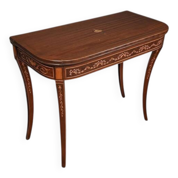 Console Table de Jeux en Acajou – 1920