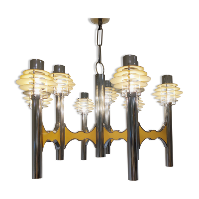 Lustre space age de la Maison Sciolari, années 1970