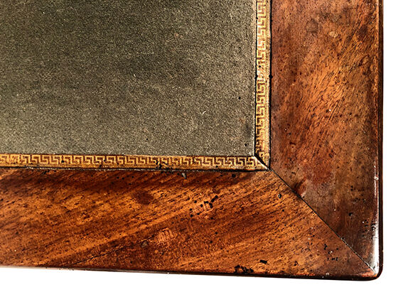 Small mahogany veneer writing table