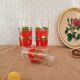 Lot de 5 verres Henkel pomme années 70