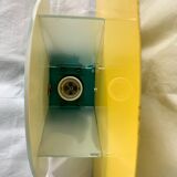 Colorful metal and glass wall light  Arlus 1980