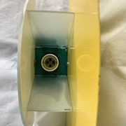 Colorful metal and glass wall light  Arlus 1980