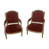 Pair of period directoire chairs
