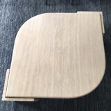 Coffee table Roche Bobois vintage Marble travertine 1970