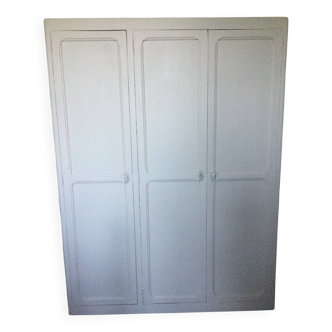 Antique Parisian 3-door wardrobe