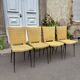 Série de 4 chaises Colette Gueden 1950 vintage