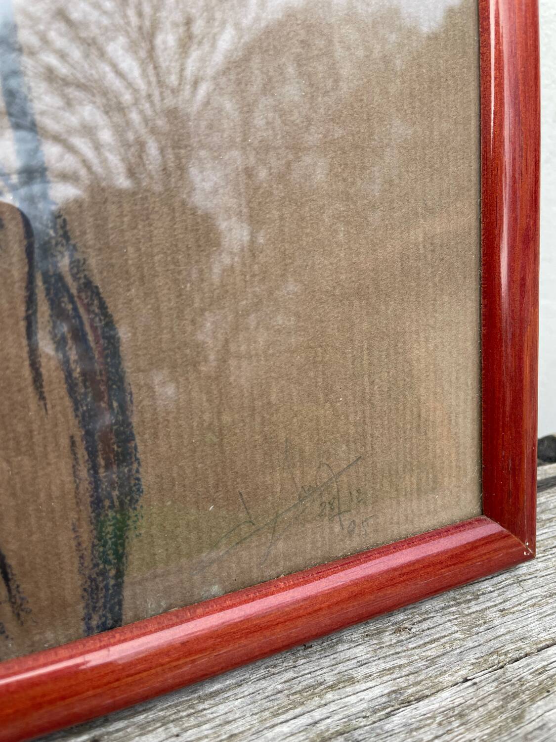 Pastel drawing of a nude