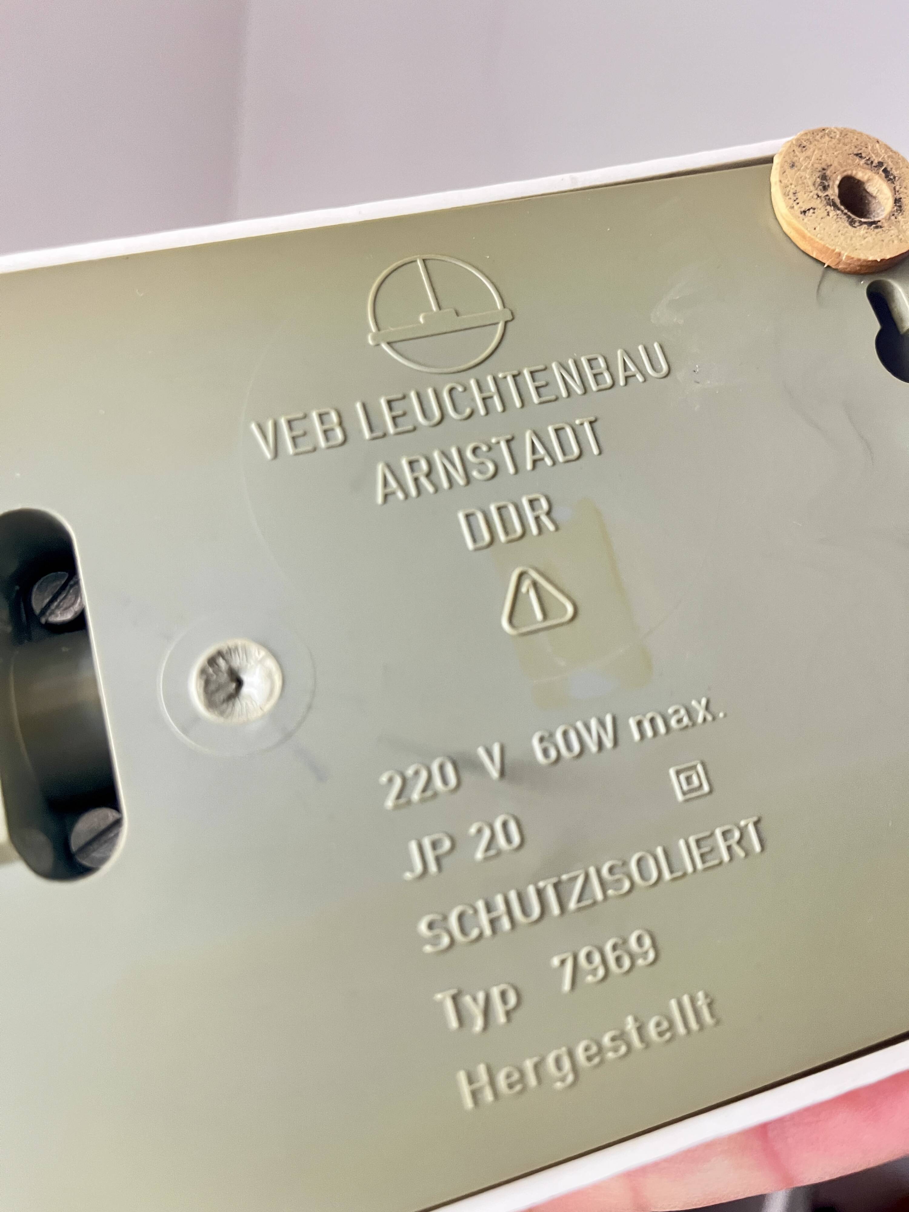 Vintage DDR Desk Lamp Typ 7969, Klaus Musinowski, VEB Dresden, East Germany