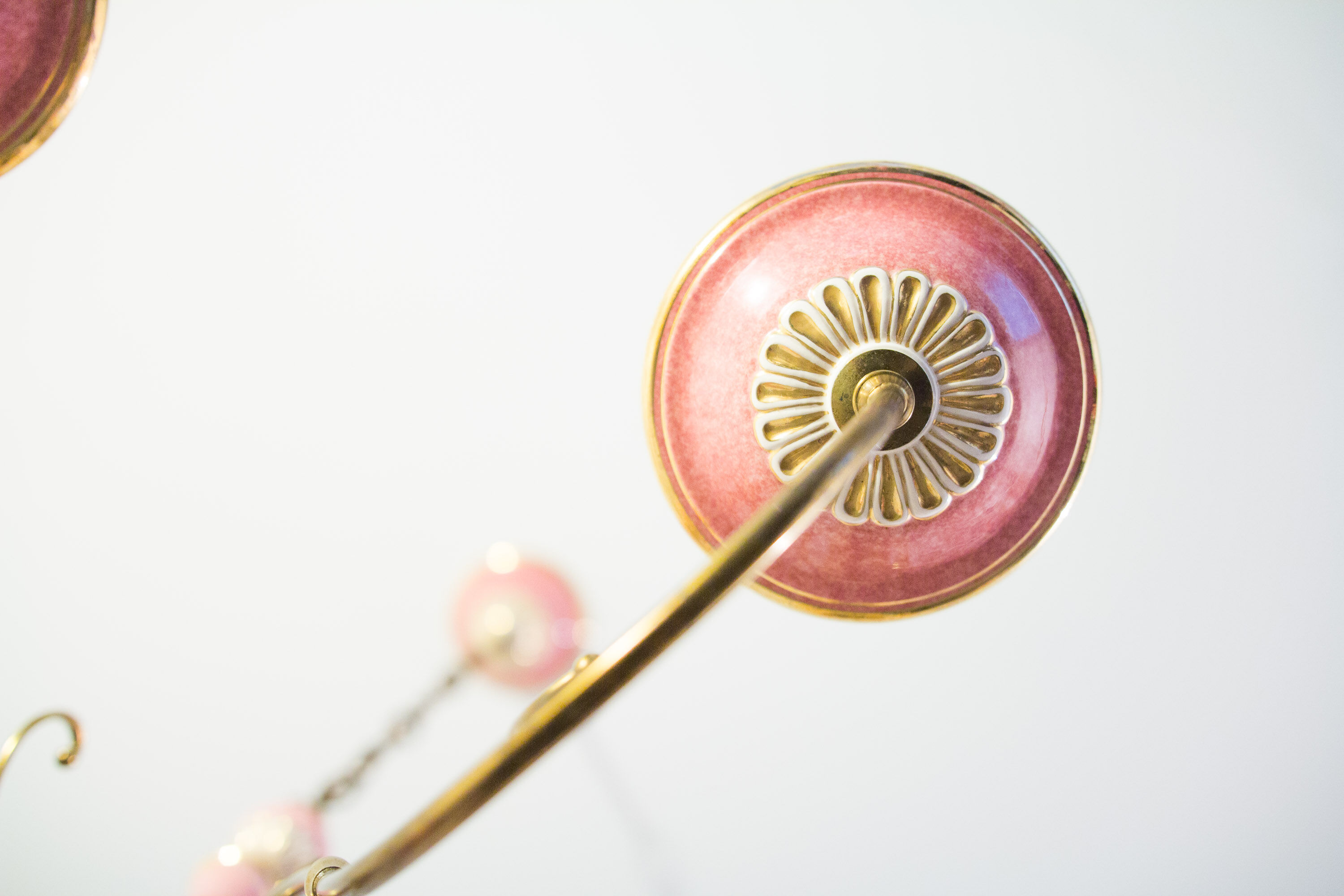 Flemish Ceramic Floral Chandelier