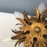 Gold metal leaf ceiling, 60s