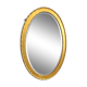XXth oval mirror, gilded wood trumeau, beveled ice, vintage medallion mirror